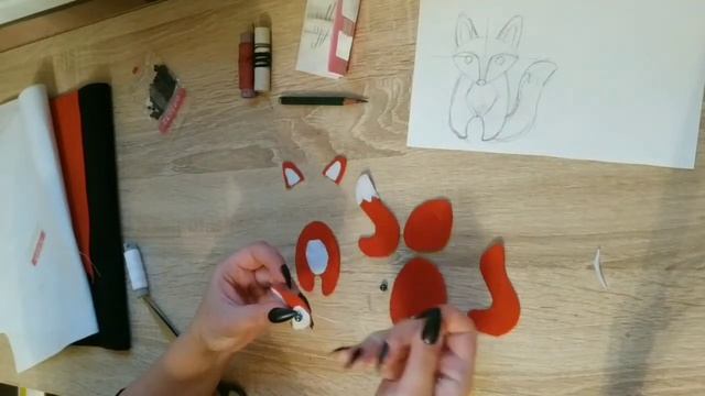 Мастер-класс игрушка-брелок из фетра "Рыжая лиса" смотреть онлайн