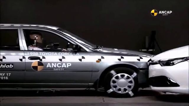 1998 Toyota Corolla vs 2015 Toyota Corolla Crash Test смотреть онлайн