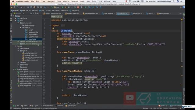 Kotlin android tutorial - 103 - Save my trackers in Shared Ref смотреть онлайн