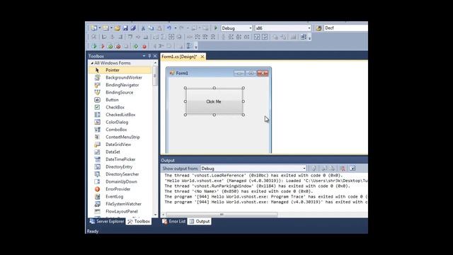 [Tutorial] [C#] Hello World смотреть онлайн