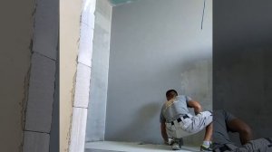 Декоративная штукатурка в ванной комнате....