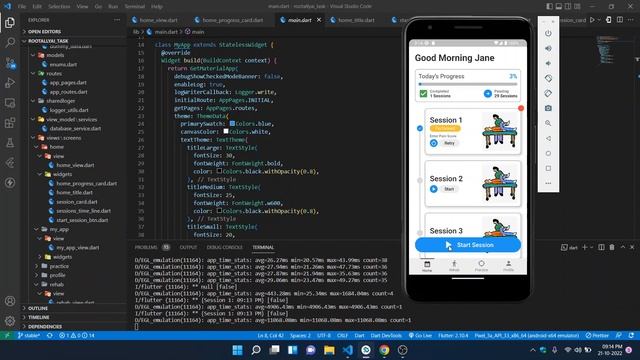 Rehab Session Tracker | Flutter | Firebase | Realtime Database | MVVM | GetX смотреть онлайн