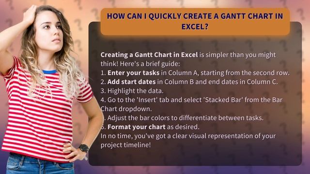 How Can I Quickly Create a Gantt Chart in Excel? смотреть онлайн