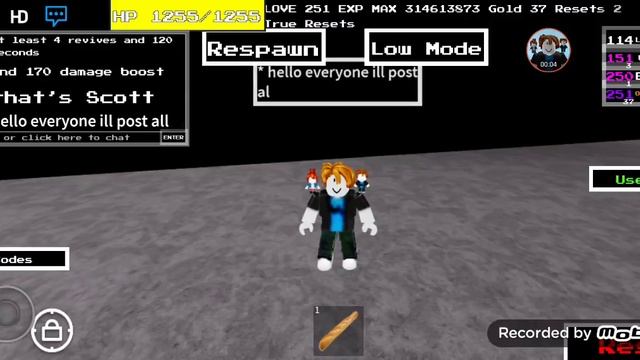 Undertale Ultra Rpg Mania codes (in desc as well) смотреть онлайн