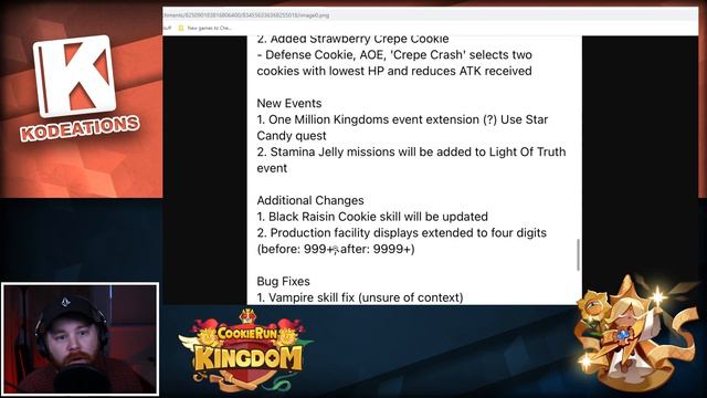 Pre-Patch Notes (NEW COOKIE & CASTLE SKIN)-Cookie Run Kingdom смотреть онлайн