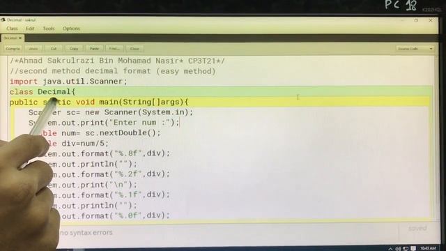 SEM2 Decimal format in JAVA смотреть онлайн