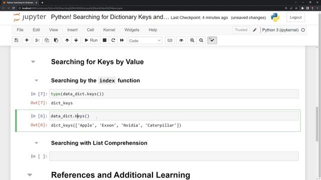 Python! Searching for Dictionary Keys and Values смотреть онлайн