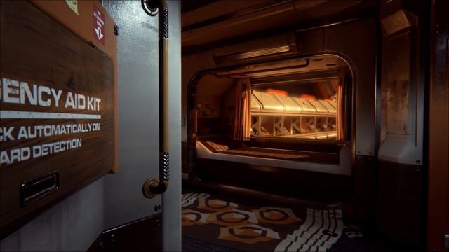 Unreal Engine 4 - Sci-fi Bunk Room - Video Flythrough смотреть онлайн