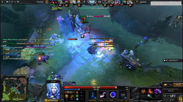 Double Teamwipe Fnatic vs Sigma смотреть онлайн
