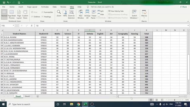 Freeze columns and rows in Excel | Sinhala смотреть онлайн