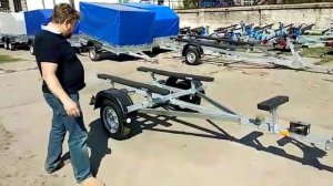 Обзор: Прицеп МЗСА 81771с 012 Компакт для транспортировки лодки ПВХ