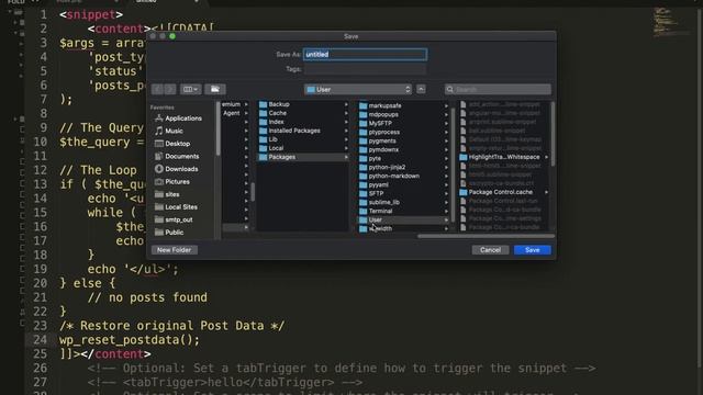How to create a SHORTCODE for the CODE SNIPPET in Sublime Text | Sublime Text | Code Snippet смотреть онлайн