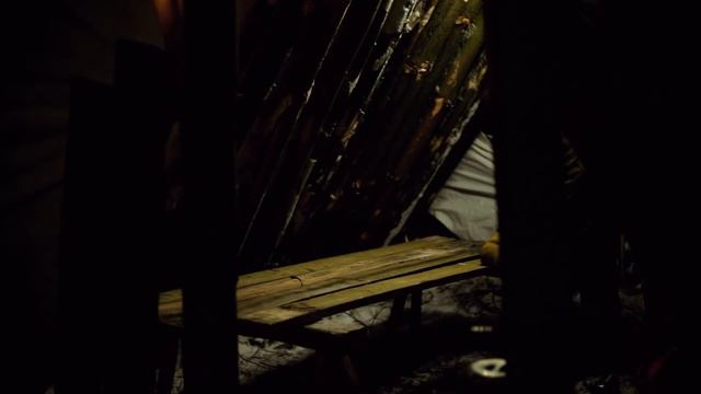 TARP SHELTER BUILD IN SNOW STORM // OVERNIGHT CAMP // ASMR смотреть онлайн
