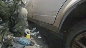 Тюнинг нашего "внедорожника"! Камуфляж авто, простая и бюджетная покраска!