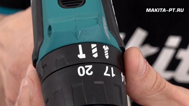 Makita DHP483 Компактная 2-х скоростная ударная дрель-шуруповерт 13мм с BL двигателем смотреть онлайн
