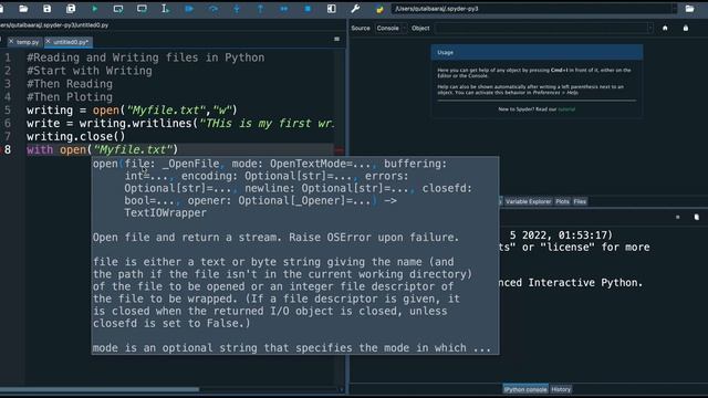 How to write and read files in Python смотреть онлайн