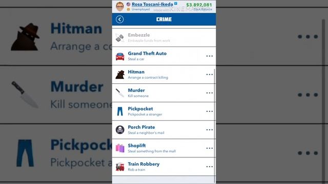 How to get the Bandit Ribbon in BitLife! (read desc) ? смотреть онлайн