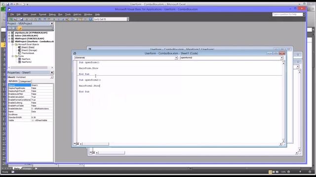 Configuring a ComboBox (Drop Down List) on an Excel VBA UserForm смотреть онлайн