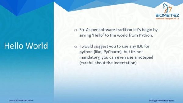 #1 | Python basics | Lesson 1 | #python