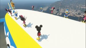 GTA 5 Mickey Mouse vs Minnie Mouse Water Ragdolls & Fails Ep.5 [Euphoria Physics]