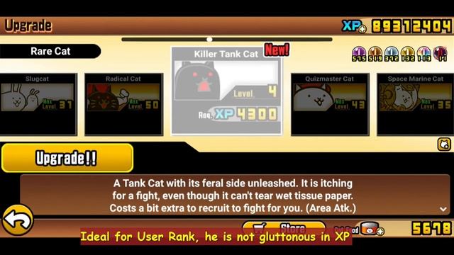 The Battle Cats - True Killer Tank Cat - unlock смотреть онлайн