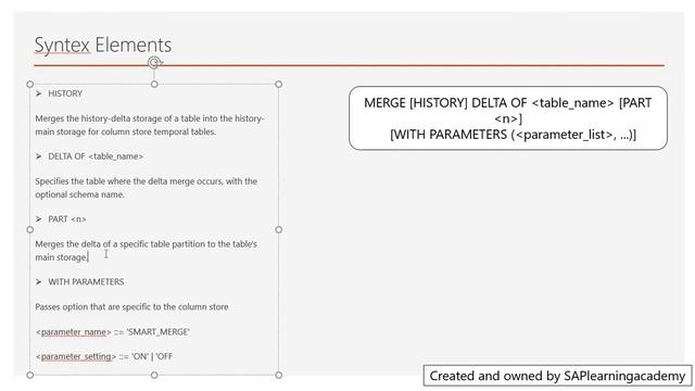 SQL DML - Merge Delta Statement in SQL | How to Merge Delta in SAP HANA table by SQL statement смотреть онлайн