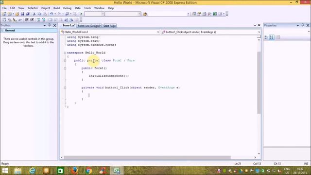 Creating "Hello World" program in microsoft visual c# 2008 смотреть онлайн