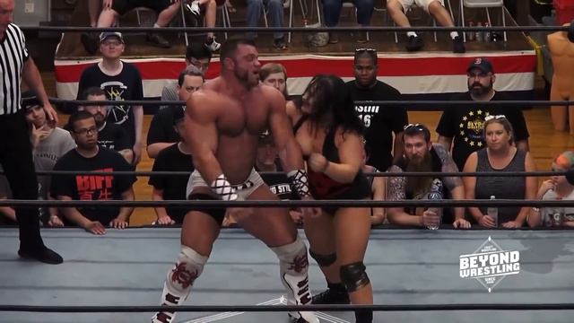 Jordynne Grace out muscles Brian Cage | Beyond Wrestling (ALL IN, IMPACT, PROGRESS, Intergender) смотреть онлайн