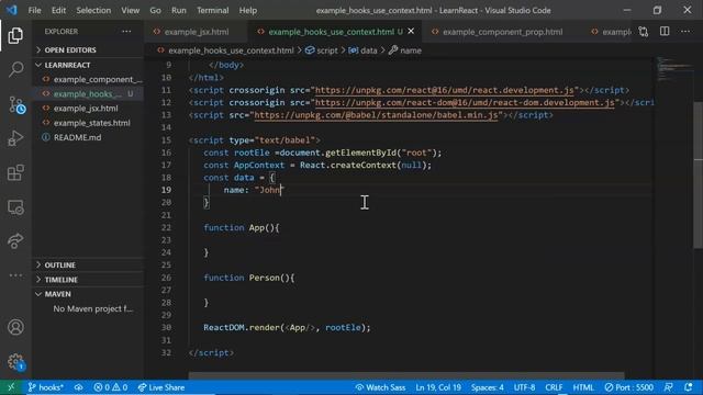React Hook - (useContext) смотреть онлайн