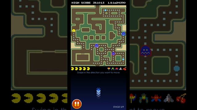 Pac-Man Tournaments - 'Flying' Maze смотреть онлайн