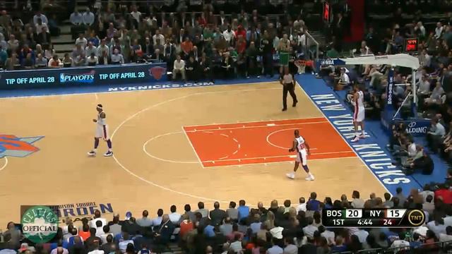Avery Bradley 5 threes (3 pointers) vs. New York Knicks 4/17/2012 - [HD] смотреть онлайн