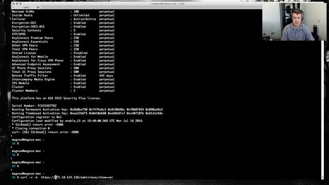 Using CURL to loop web requests and pull data from an ASA Firewall смотреть онлайн