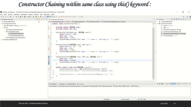 Core Java - Constructor смотреть онлайн