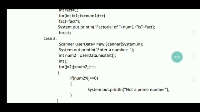 Java program using switch case to find out factorial of a number, prime or not, odd or even смотреть онлайн