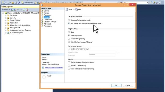 How to Change SQL Server Authentication Modes [HD] смотреть онлайн
