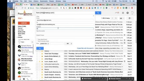 GMail Tutorial: How to set up a filter in GMail
