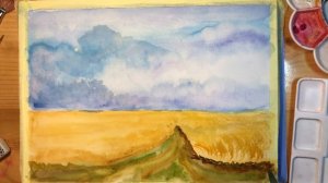 Рисуем как ШИШКИН. Пейзаж. Рожь.