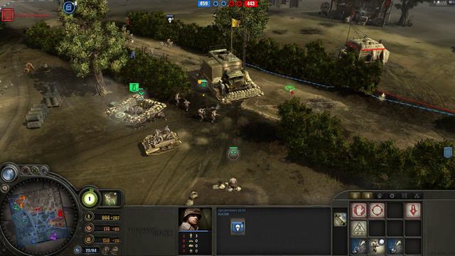 Company of Heroes 1 - 3х3. не плохой бой смотреть онлайн
