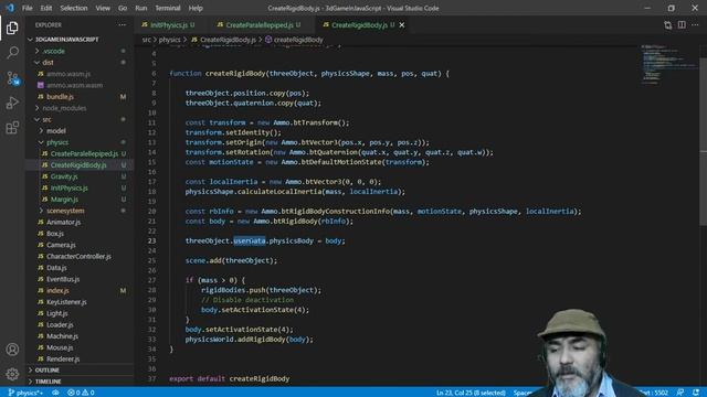 Physics = Threejs + Ammo - 3D Game with Javascript смотреть онлайн