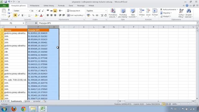 Excel - ukrywanie i odkrywanie wierszy, kolumn i arkuszy смотреть онлайн