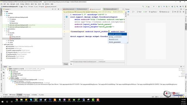 Kotlin Android Tutorial - Searchable Spinner with Firebase смотреть онлайн