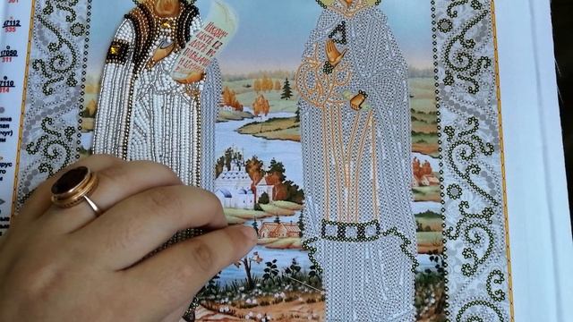 Вышивка бисером вприкреп. Мастер класс "Счетный прикреп" смотреть онлайн