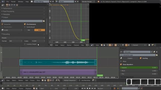Видео-редактор Blender 09а - Настройка экспорта смотреть онлайн