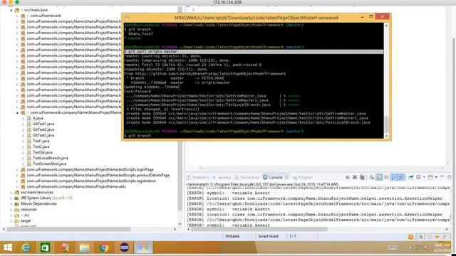 Get Master Branch Code to Local Branch in Git Video-6 смотреть онлайн