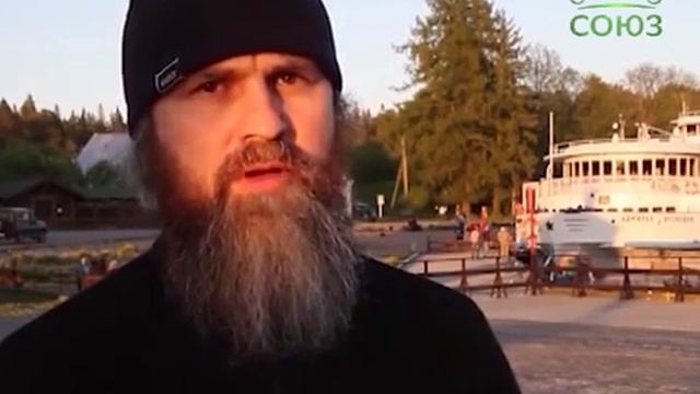 ТК СОЮЗ. На Валааме в монастырскую бухту пришвартован теплоход «Адмирал Кузнецов» (14.06.16) смотреть онлайн