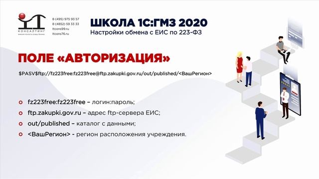 6. 1С: ГМЗ 2020 (госзакупки). 1С обучение. Обмен с ЕИС по 223-ФЗ. Часть 1