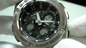 Casio G-SHOCK GST-W110-1A инструкция по калибровке часов