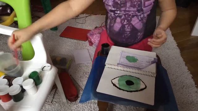 Рисуем глаз гуашью? смотреть онлайн