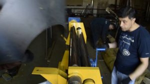 Гибка конуса на вальцах SBX