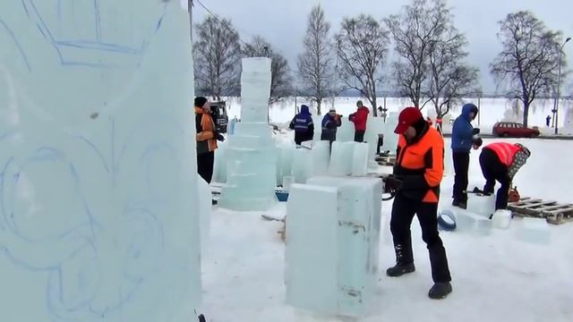 Изготовление ледовых и снежных скульптур смотреть онлайн